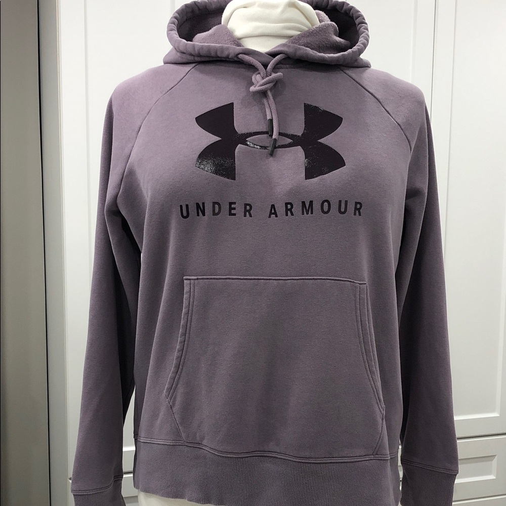 Under Armour Hoodie w/ Logo - Purple - Women’s Large